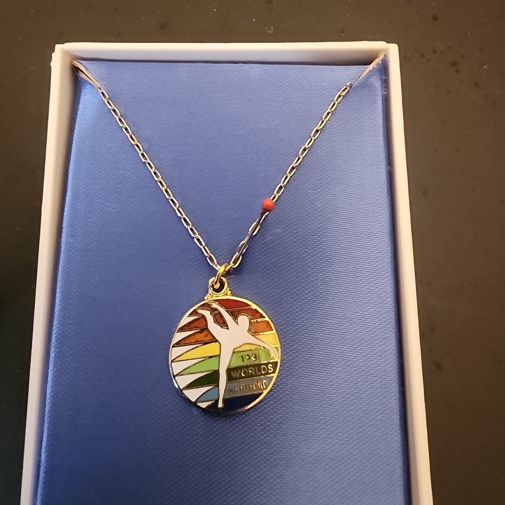 1981 World Figure Skating Championship Necklace